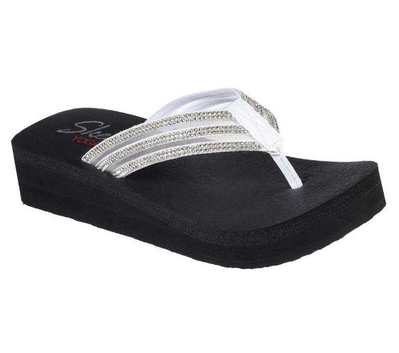 Skechers Vinyasa - Sugar Pie - Womens Flip Flops White [AU-HL4593]